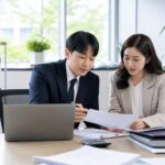 공익법인 실무자들이 기부금 자료와 전자기부금영수증 발급내역을 점검하는 모습