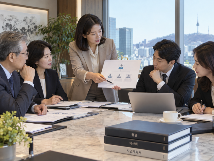 재단법인 정관과 임원 이사회 운영구조를 검토하는 한국인 전문가