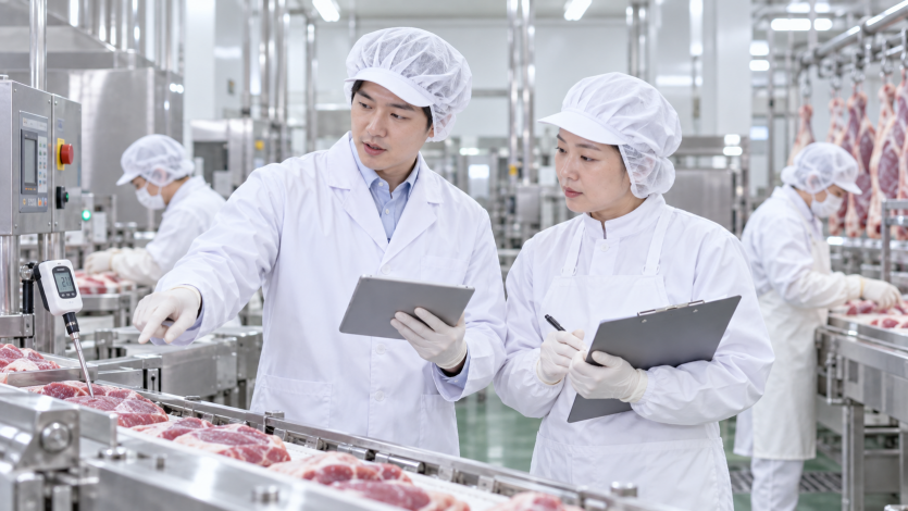 축산물가공업 생산공정과 HACCP 준비 상태를 현장에서 확인하는 한국인 전문가