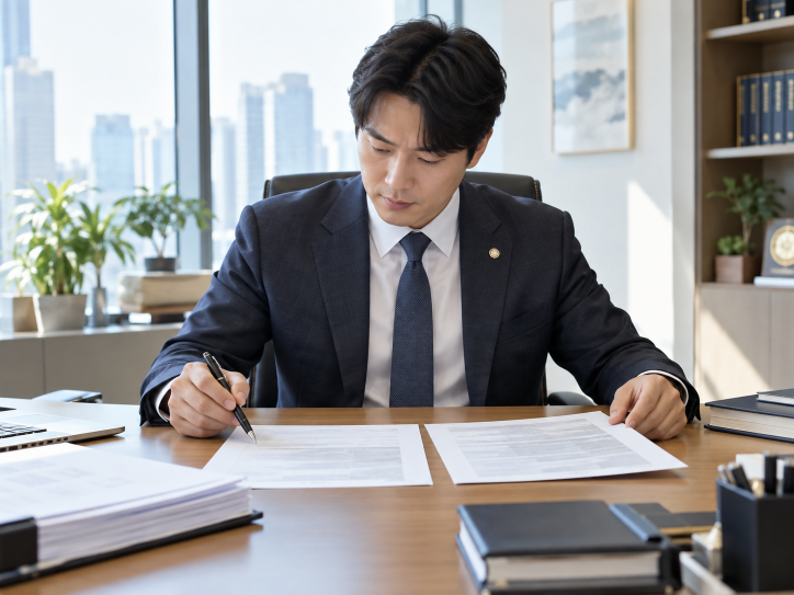 원본과 사본 문서 비교 검토