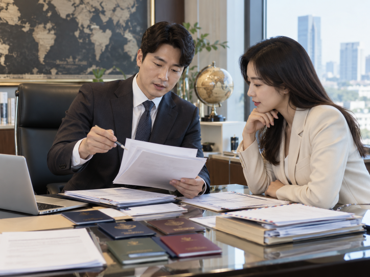 해외 제출 문서와 국내 기관 제출 사본 검토