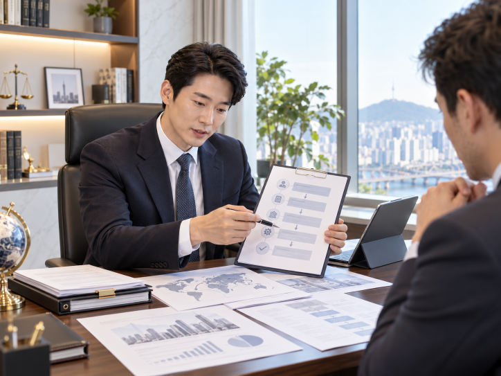외국인투자 신고 법인설립 D-8 비자 진행절차