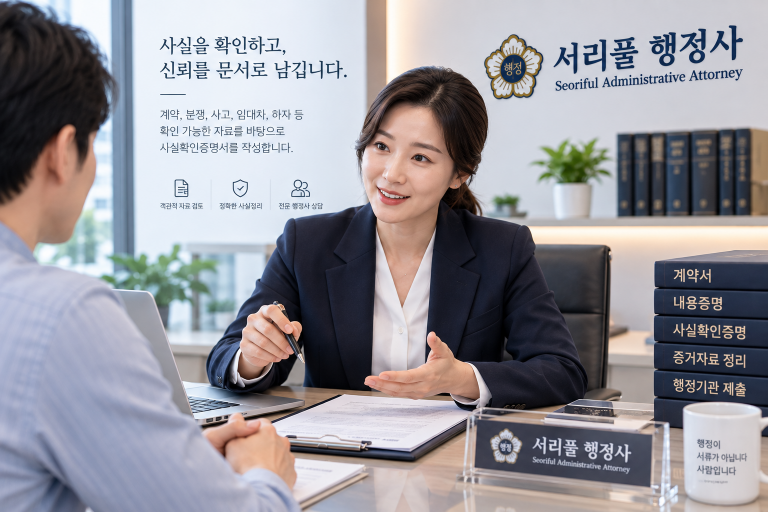 계약서 문자 입금내역 사실확인 자료 검토