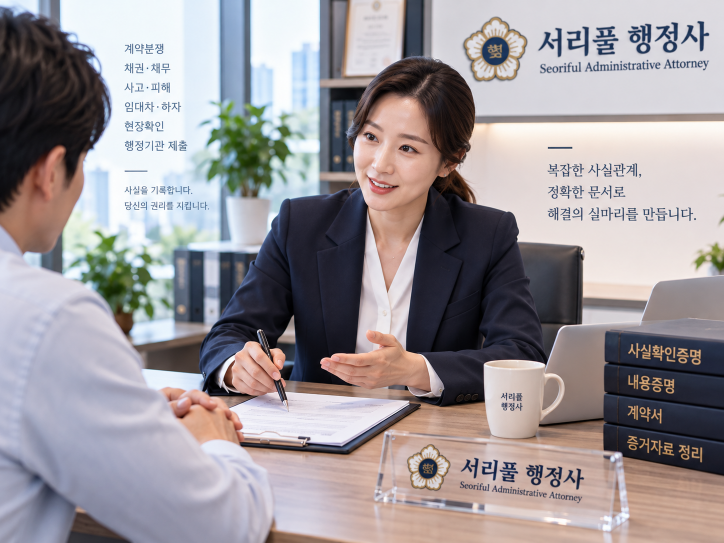 사업장 공사현장 임대차 목적물 현장 상태 확인