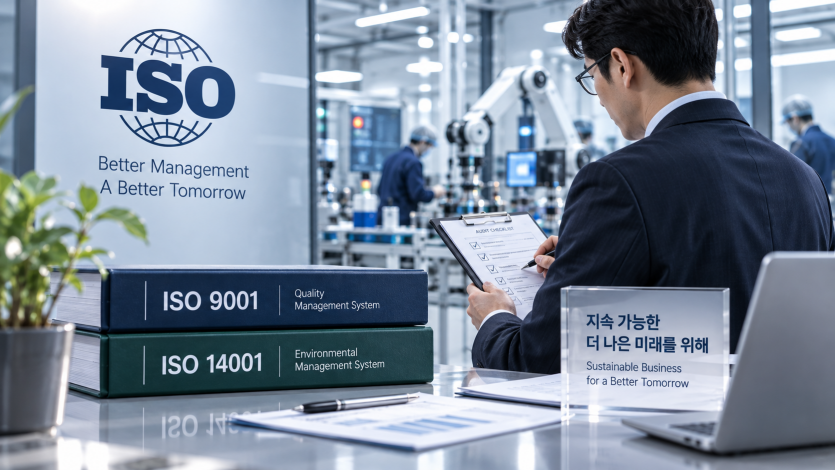 ISO 9001 품질경영 ISO 14001 환경경영 비교