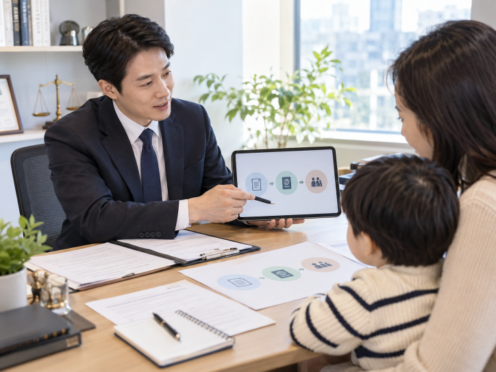 인지신고 후 미성년 자녀 국적취득 절차 검토