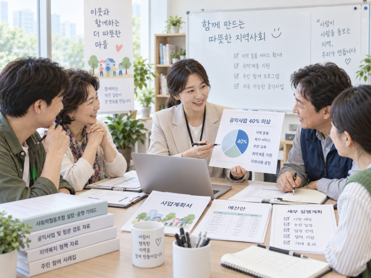 사회적협동조합 정관 창립총회 임원 출자구조를 검토하는 한국인 전문가