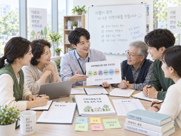 사회적협동조합 설립인가 신청과 보완 후속절차를 최종 상담하는 한국인 전문가